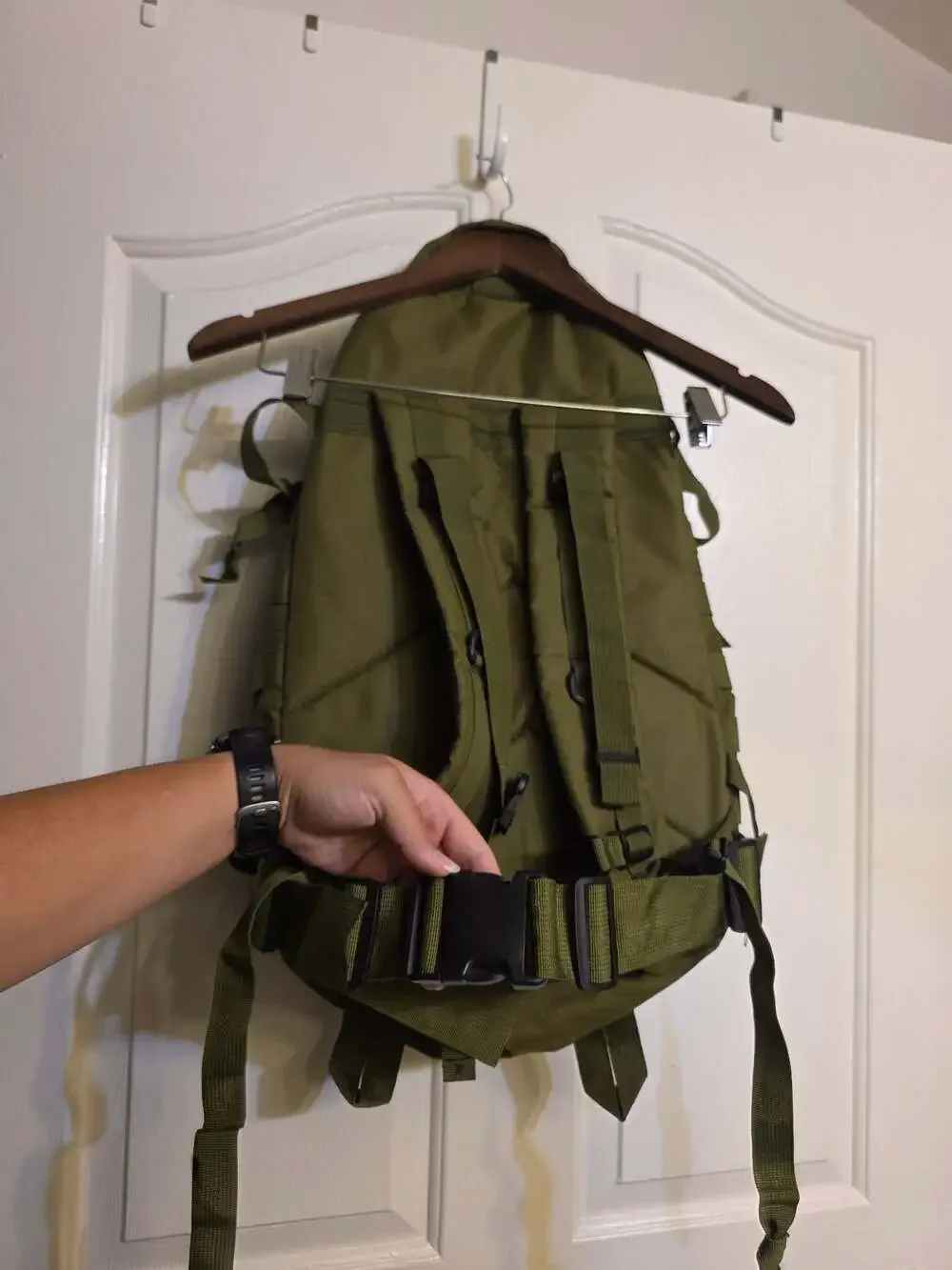 Tactical Assault Molle Backpack Olive Green Outdoor Military Hiking Bag